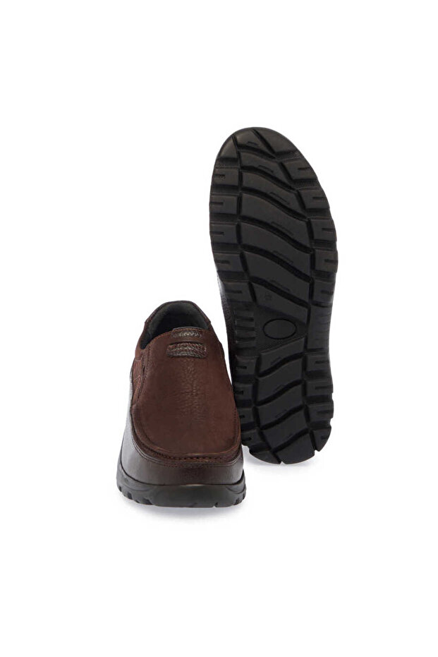 Kahve Hakiki Nubuk Deri Erkek Casual Ayakkabı - E24S1AY56996-A39 - 4