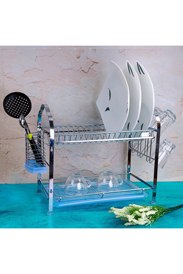 RF2563 Wall Hanging Dish Rack, 2-Tier Dish Drainer