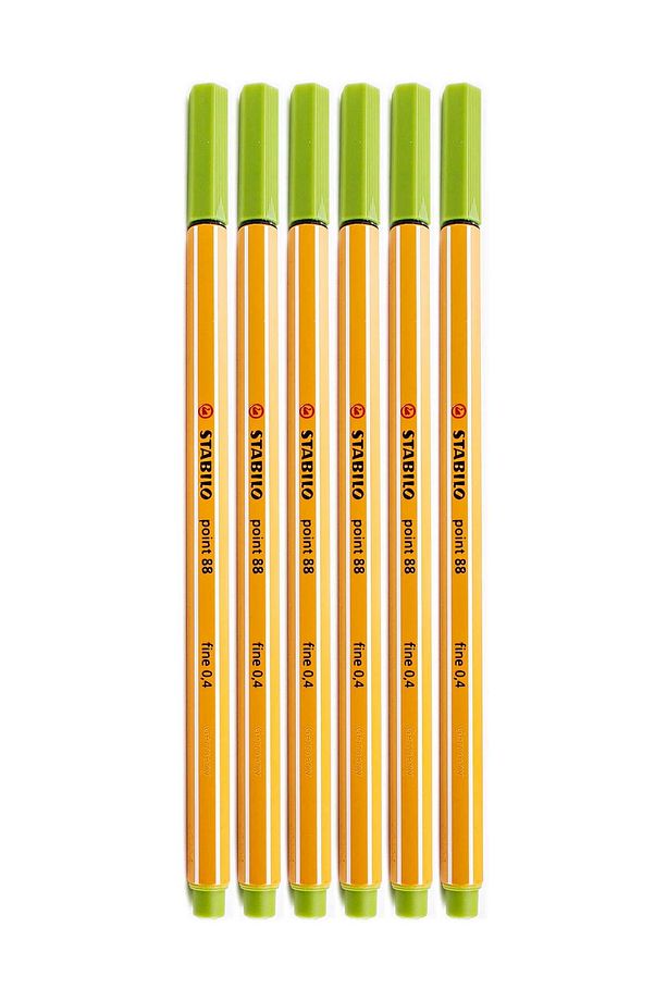 Keçe Uçlu Ince Kalem 88 Point 0.4 Mm Elma Yeşii 88/33 - 3