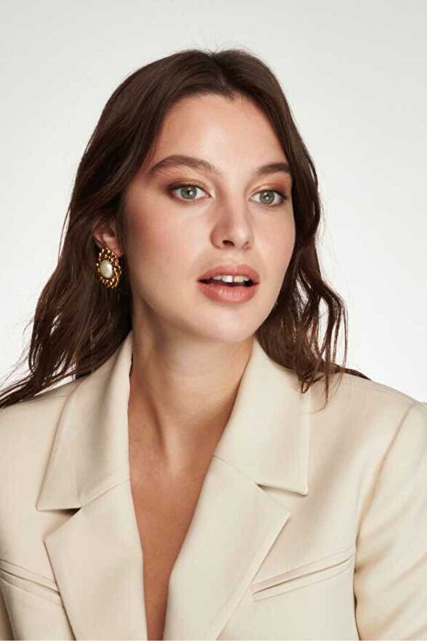 In Touch Inci Altın Kaplama Klips Küpe - 8