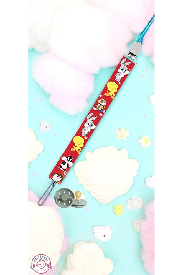 Patterned Baby Pacifier Strap - 2