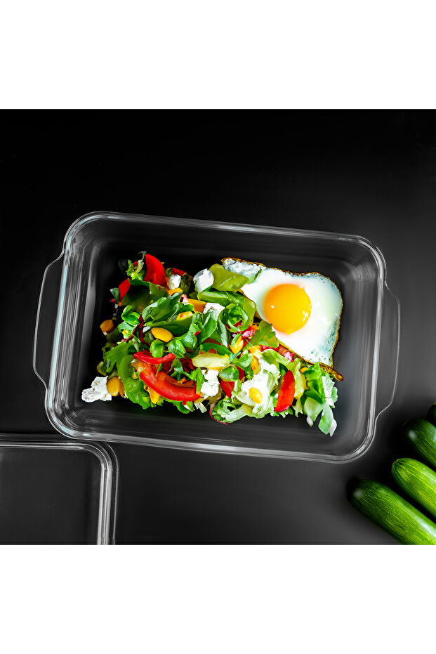 3 L Glass Baking Dish with Lid-RF12194