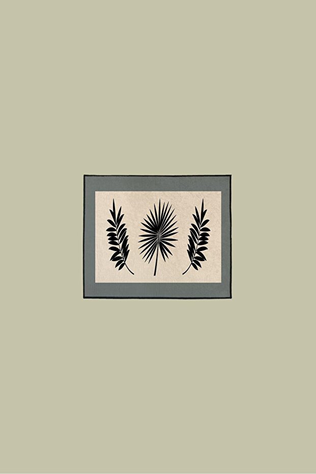 مجموعة سجادات الحمام بالم مكونة من قطعتين - 3