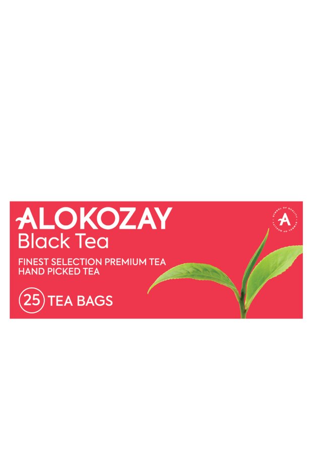 Pure Black Premium Leaf Filter Tea Bags Box Pocket Size (25 Count)