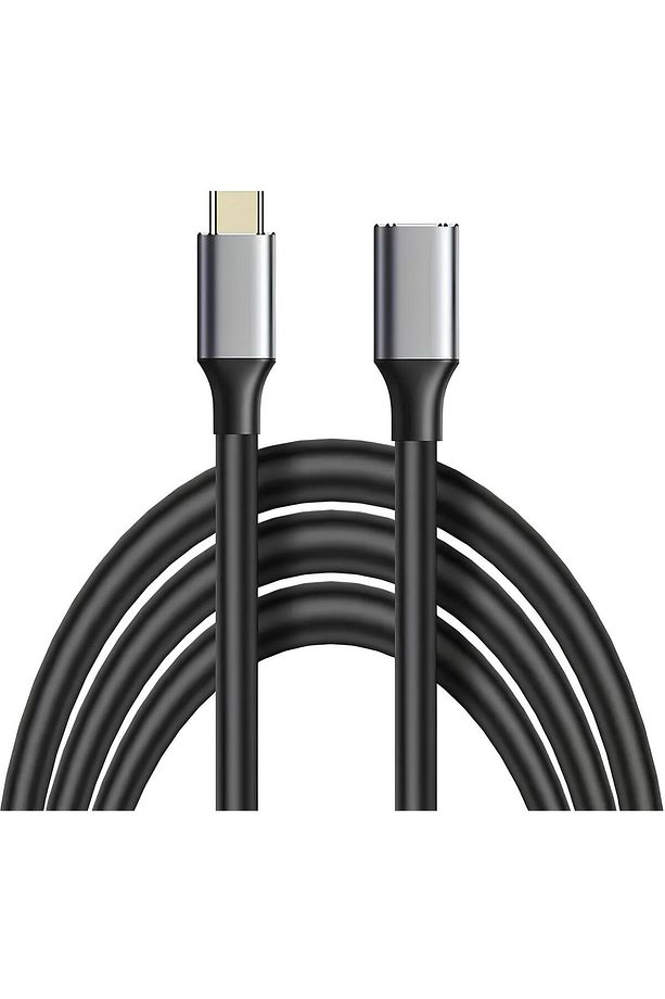 Fc-k09 Type-c Usb-c Male Erkek To Type-c Dişi Female Uzatma Şarj Data Kablosu-0.5m - 2