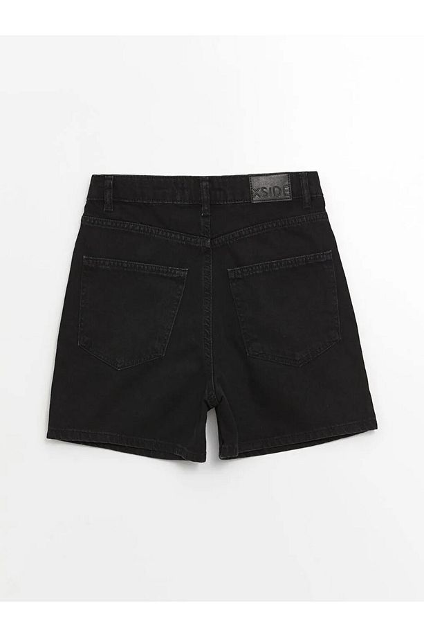 XSIDE Antrasit Standart Fit Kadın Jean Şort - 7
