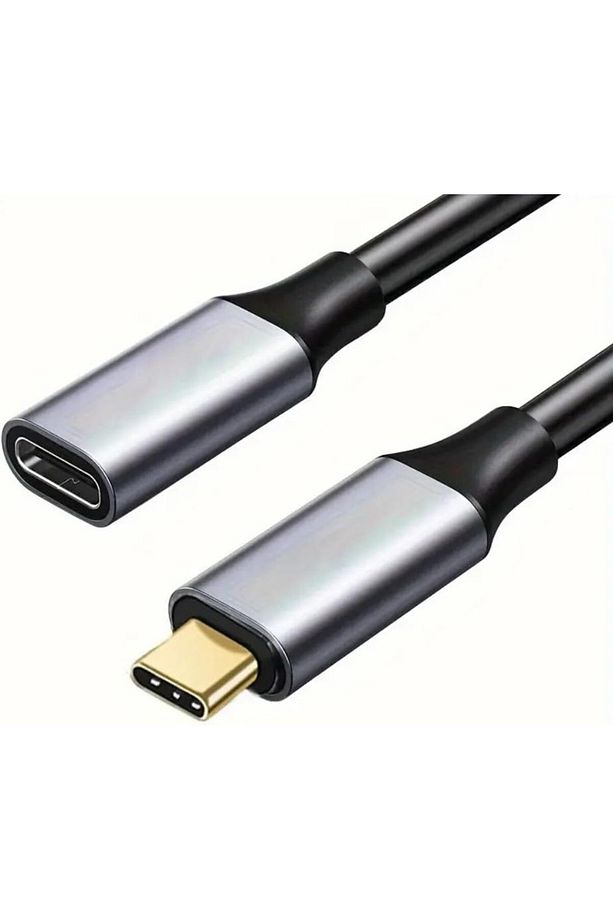 Fc-k09 Type-c Usb-c Male Erkek To Type-c Dişi Female Uzatma Şarj Data Kablosu-0.5m - 1
