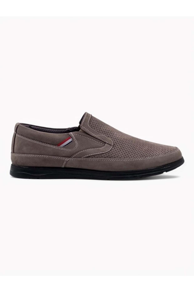 Zaç 4090 Nubuck Orthopedic Hole Flat Men's Shoes