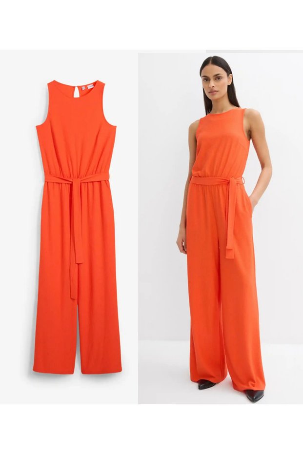 Women's Jumpsuit Sleeveless with Belt on the Waist