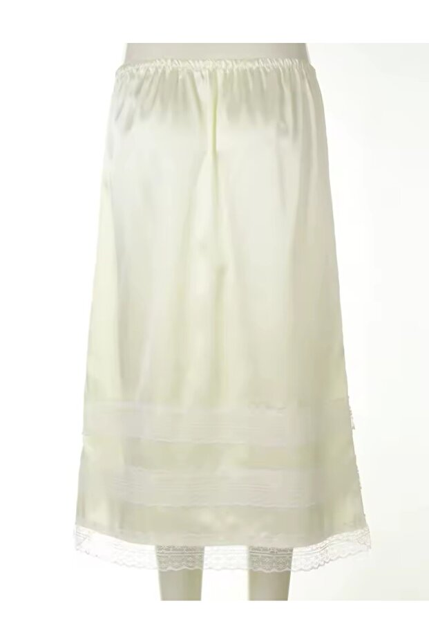 Satin Lining Inside Skirt, - 2
