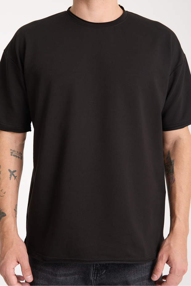 Quell Erkek Oversize Basic Tişört - 4