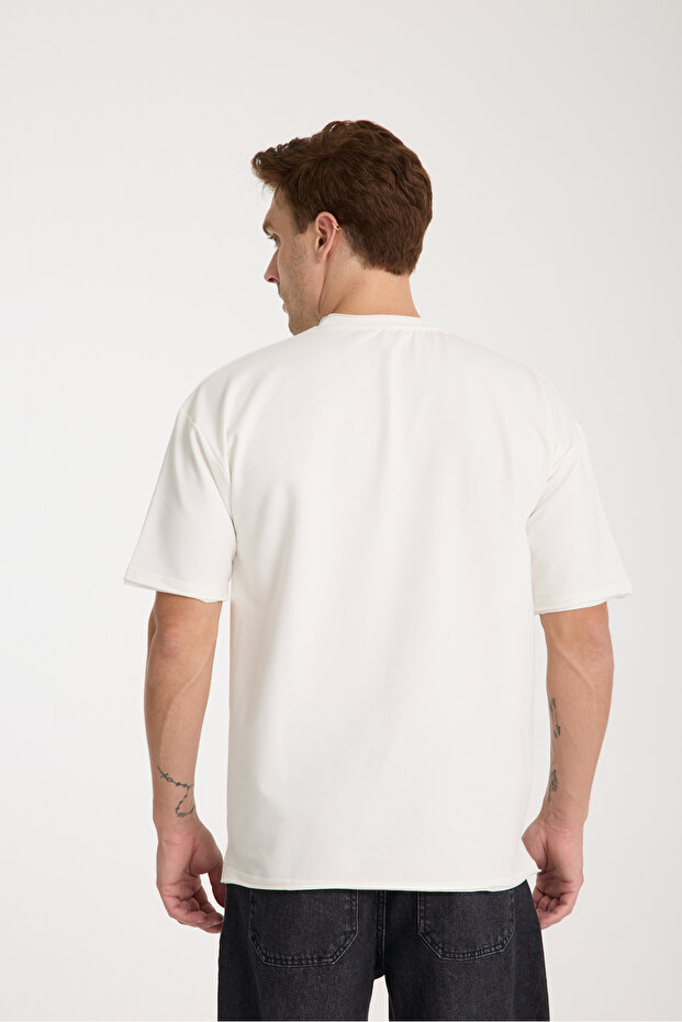 Quell Erkek Oversize Basic Tişört - 7