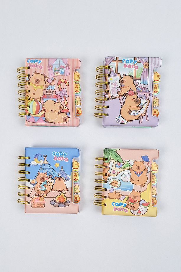 Capybara Karakter Puf Not Defteri - 1 Adet - 7