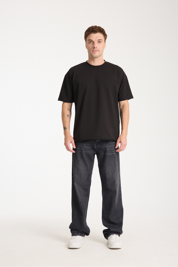 Quell Erkek Oversize Basic Tişört - 3