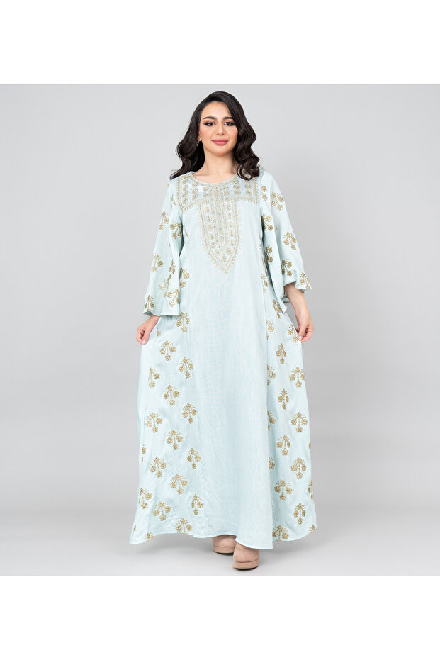 Radiant Embroidered Jalabiya