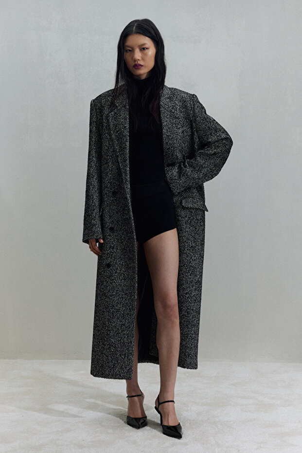 Schwarzer Adel Maxi-Mantel - 6