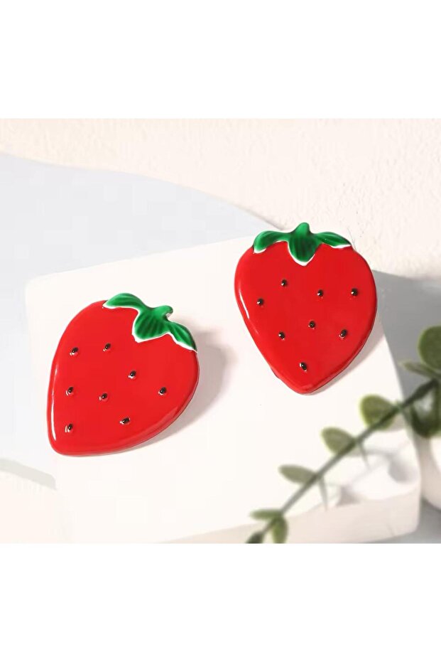 Çelik Çilek Küpe - 2