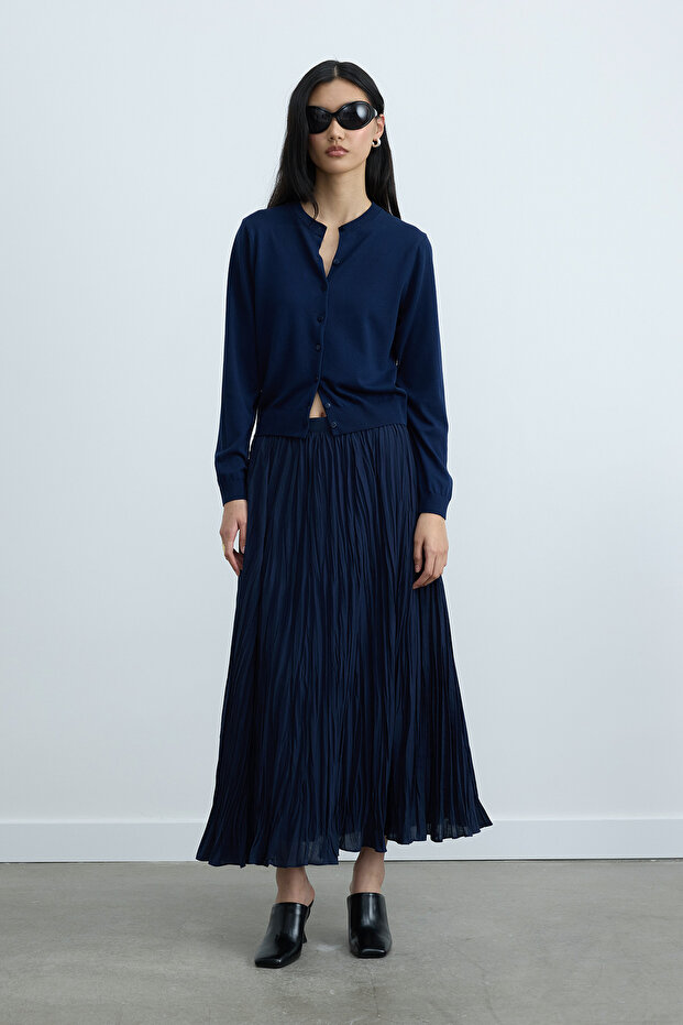 Navy Blue Lea Knitwear Cardigan