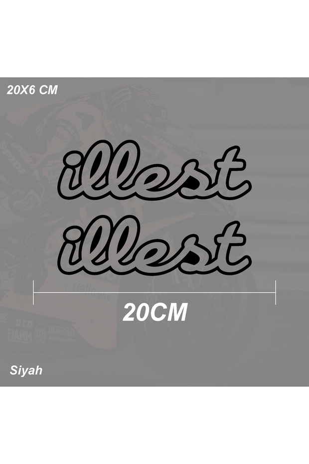 نموذج ملصق ملصق للسيارات والدراجات النارية من illest
