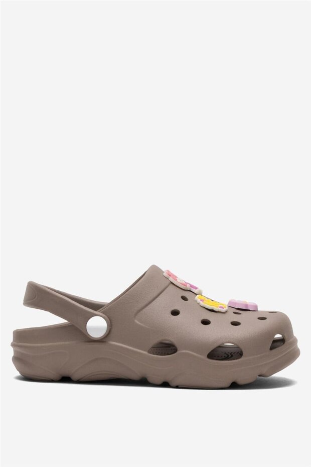 Non-Slip Sole Sea Beach Pool Children's Slippers Brown