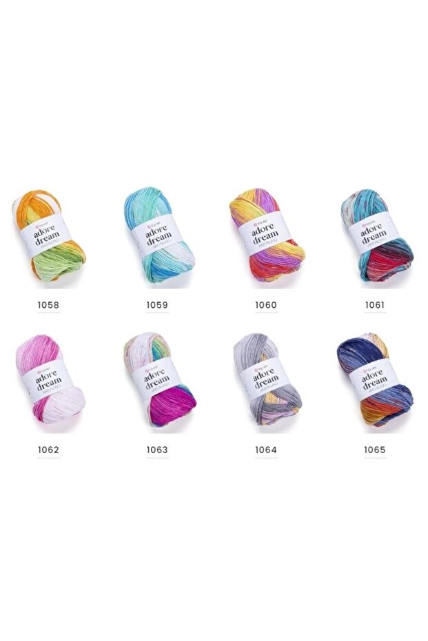 Adore Dream - خيط محبوك يدويًا رخامي-1068 - 6