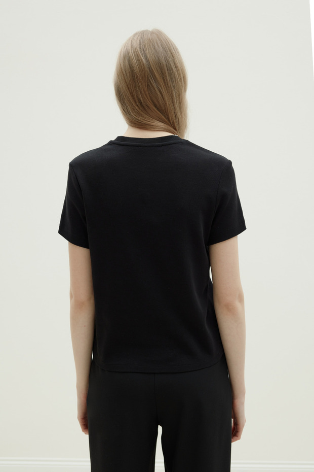 Siyah Comfy Basic Tişört - 6