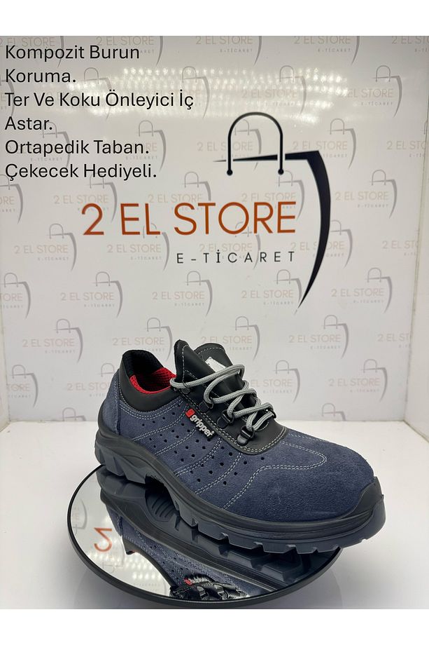Gripper Gpr 80  Yazlık Ortapedik Spor İş Ayakkabısı Kompozit Burun (S1) Hafif Sağlam Şık - 1