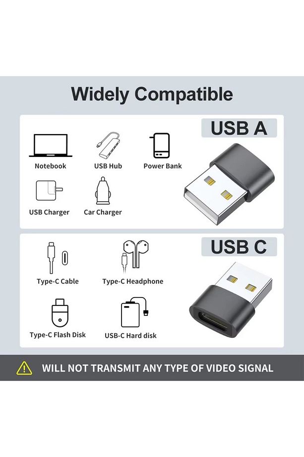 Yeni Nesil Başlık Aparatı Apple Android Üniversal Çevirici Type-c To Usb Dönüştürücü Otg 5 Adet - 3