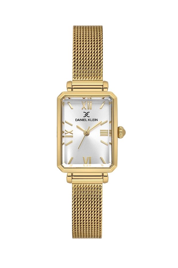 Steel Cord Women Wrist Watch 3 Atm Water Resistant Gold-White Zmdk1182