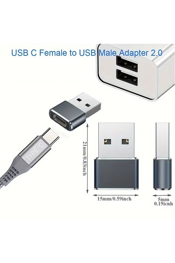 Yeni Nesil Başlık Aparatı Apple Android Üniversal Çevirici Type-c To Usb Dönüştürücü Otg 5 Adet - 8