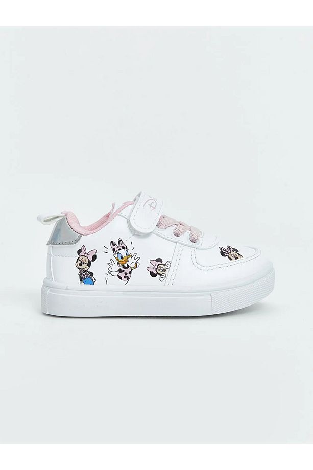 LCW STEPS Beyaz Minnie Mouse Baskılı Kız Bebek Spor Ayakkabı - 4