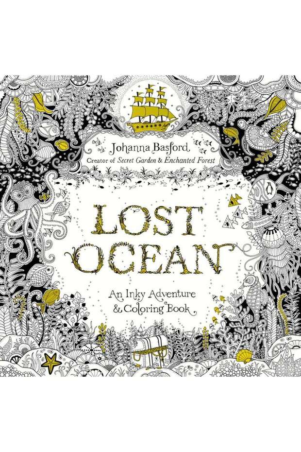 Lost Ocean: an Inky Adventure and Coloring Book for Adults