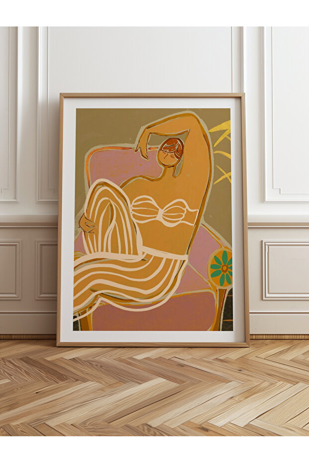 Single Wooden Framed Painting One Piece Poster Painting Tk/993