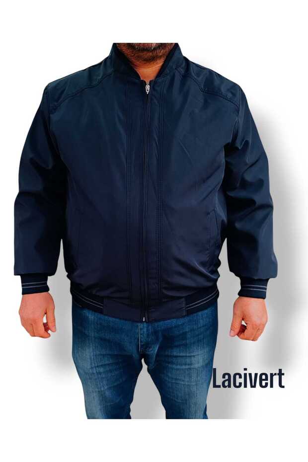 Dominant Collar, Sleeve and Waist Part Elasticized Large Size Seasonal Father's Coat