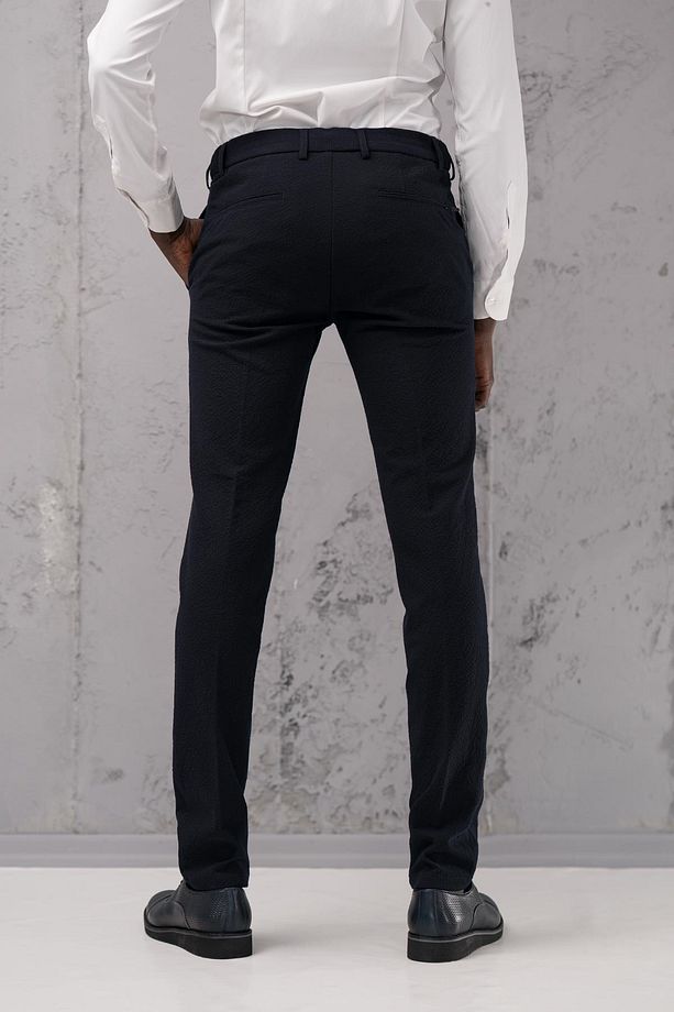 Regular Fit Yan Cepli Kışlık Gofre Kumaş Pantolon - 5
