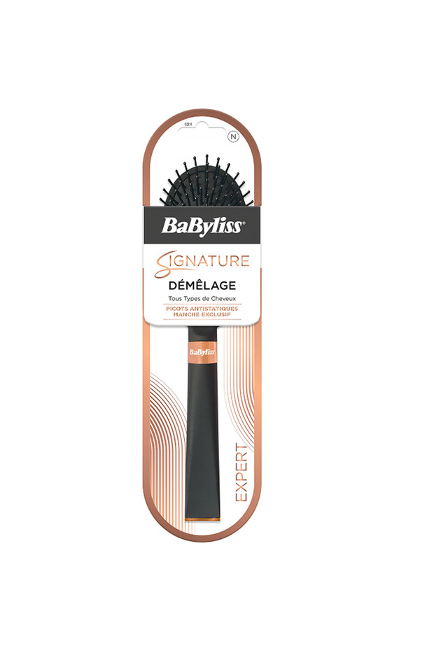 Babyliss Signature Oval Hair Brush - Soft Bristle To Reduce Hair Breakage, Unisex