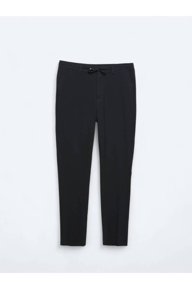 Lacivert Örme Jogging Fit Casual Pantolon - 5