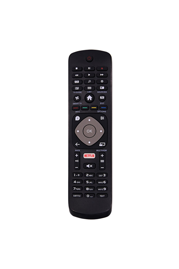 black Genuine 996596003606 Remote Control for Philips 4K UHD HDR TV 32PFS5362 32PFS5803 43PUH6101 43