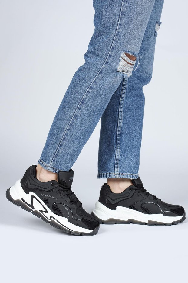 29096 Black Women's Sneaker Casual Sneakers