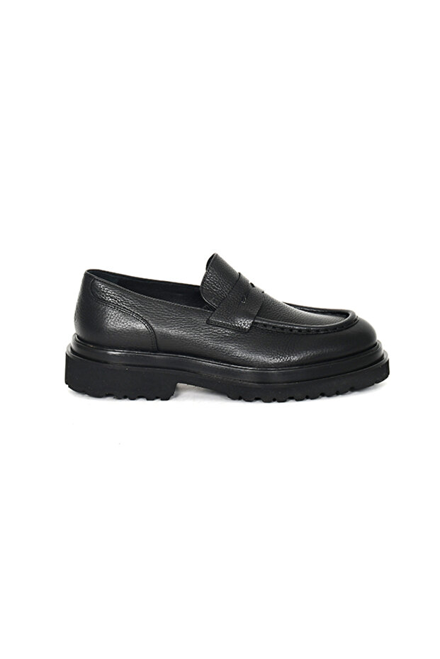 Genuine Floater Leather Eva Sole Loafer Model Men's Shoes - Tuna 3420