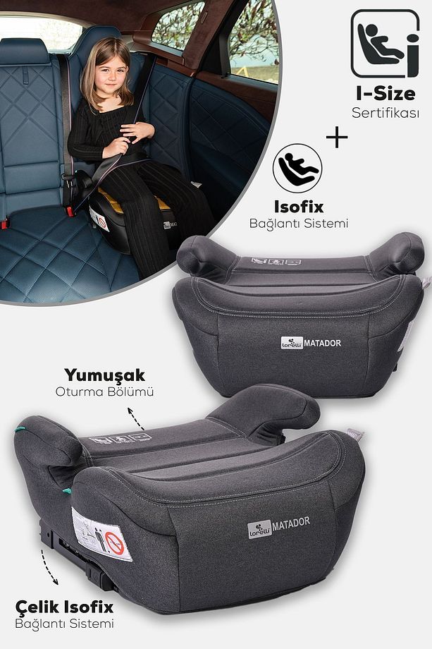 Lorelli Matador I-size Isofix Yükseltici - Black Jasper - 1