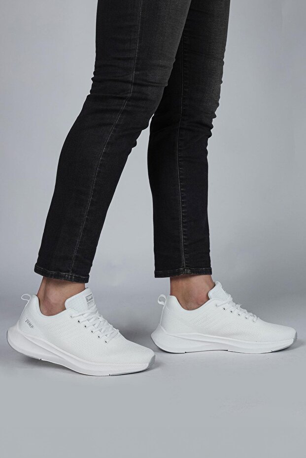 29537 حذاء رياضي رجالي أبيض كاجوال