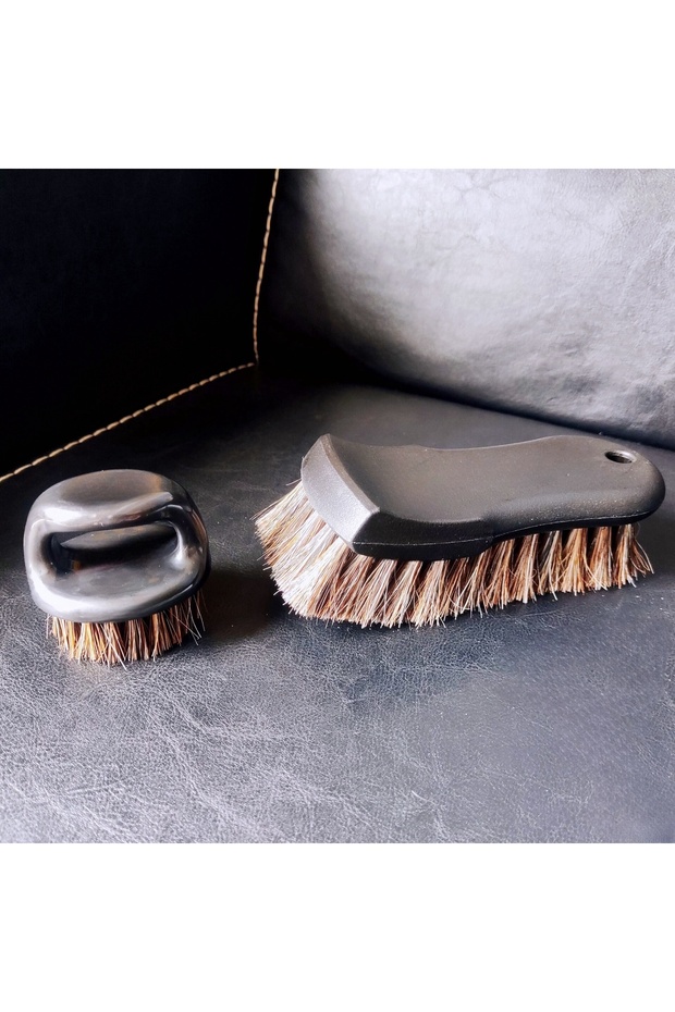 Horsehair Brush Set Auto Leather Cleaning Brush Set Genuine Horsehair Detailing Brush Car Detail Cle