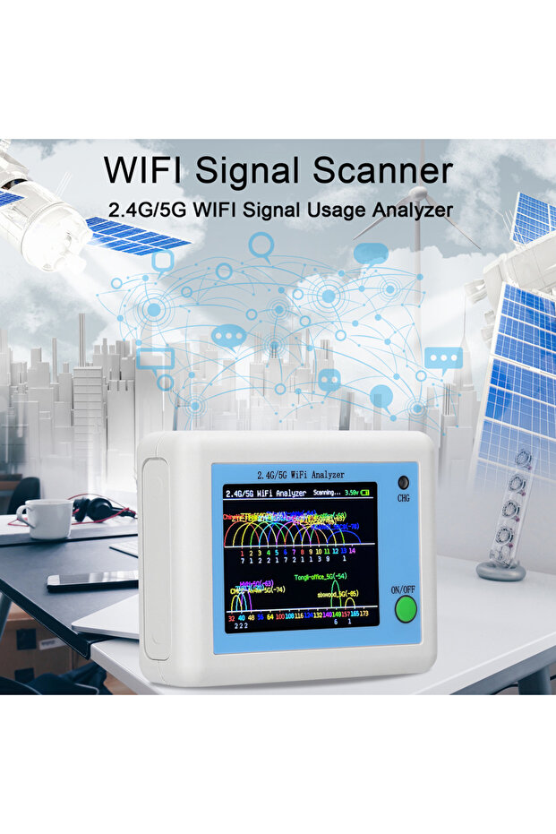 WIFI Signal Scanner 2.4G/5G WIFI Signal Usage Analyzer Router Management Assistant with 2.4inch C... - 6