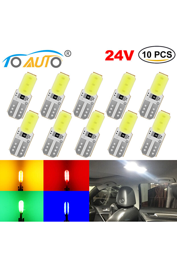 White T10 LED Canbus Car Lights W5W 194 168 Parking Light Clearance Dome Reading Interior Trunk 24V