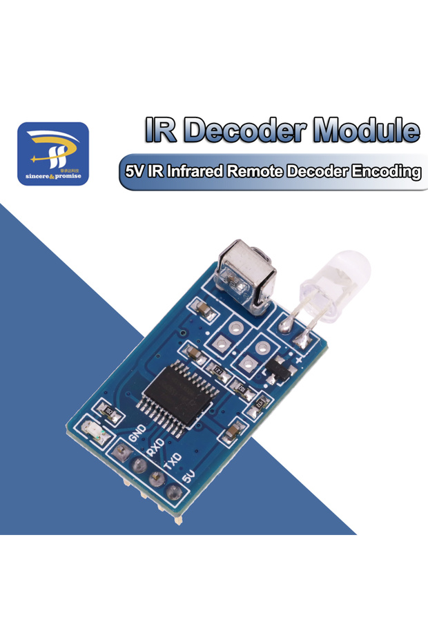 وحدة إرسال واستقبال لاسلكية لفك تشفير الأشعة تحت الحمراء 5 فولت لـ Arduino - 1