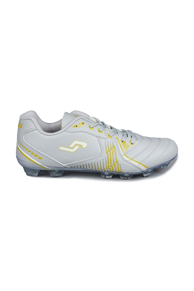28220 Light Gray - Yellow Turf Astroturf Football Shoes