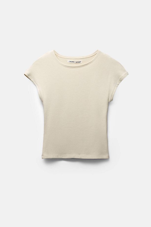Geniş kollu streç t-shirt - 6