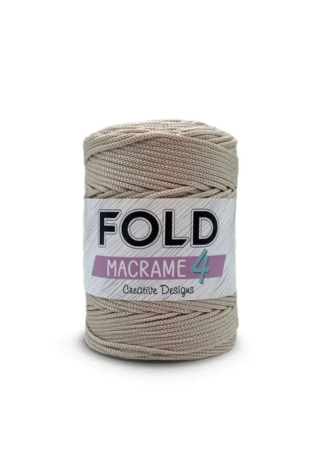 Yarn Macrame No:4 - 30 - Brown Polyester Macrame Yarn 2 mm - 200 Gr - 230 m Supla Ip Bag Yarn