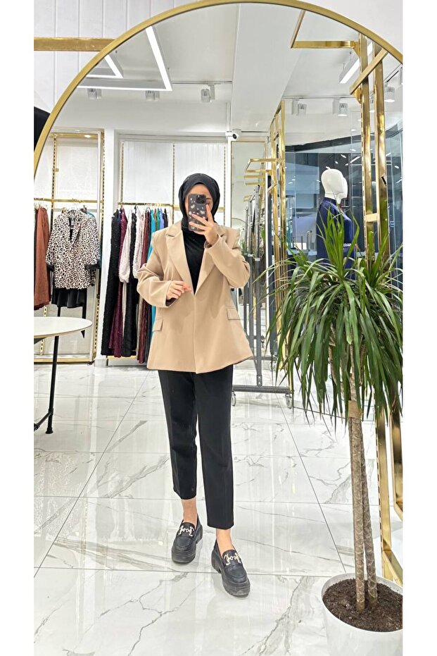 Astarlı blazer ceket - 1